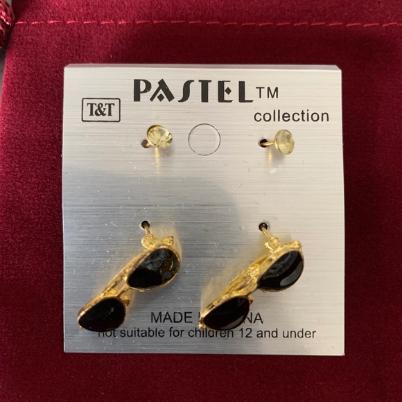 T&T Pastel™ Collection Stud Earring Set (2 pairs) - Picture 1 of 4